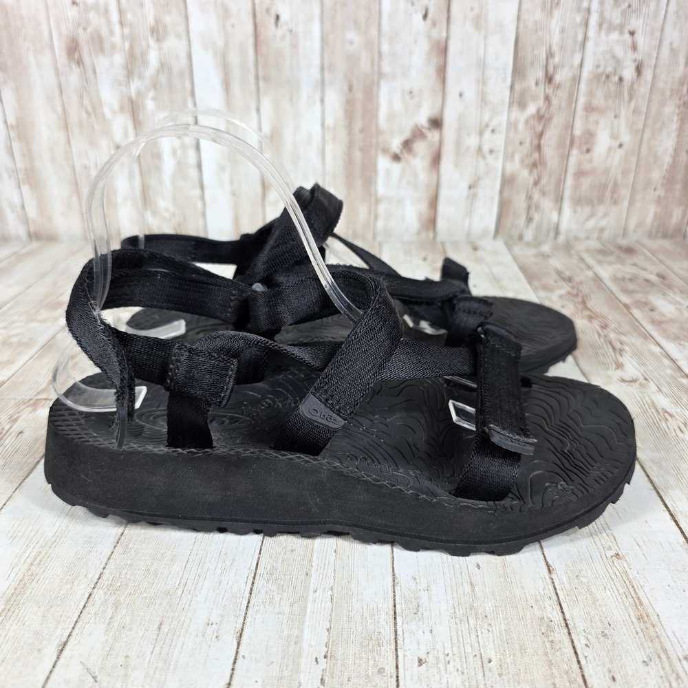 Black Men's Outdoor Strap Sandals - Comfortable Everyday Grip